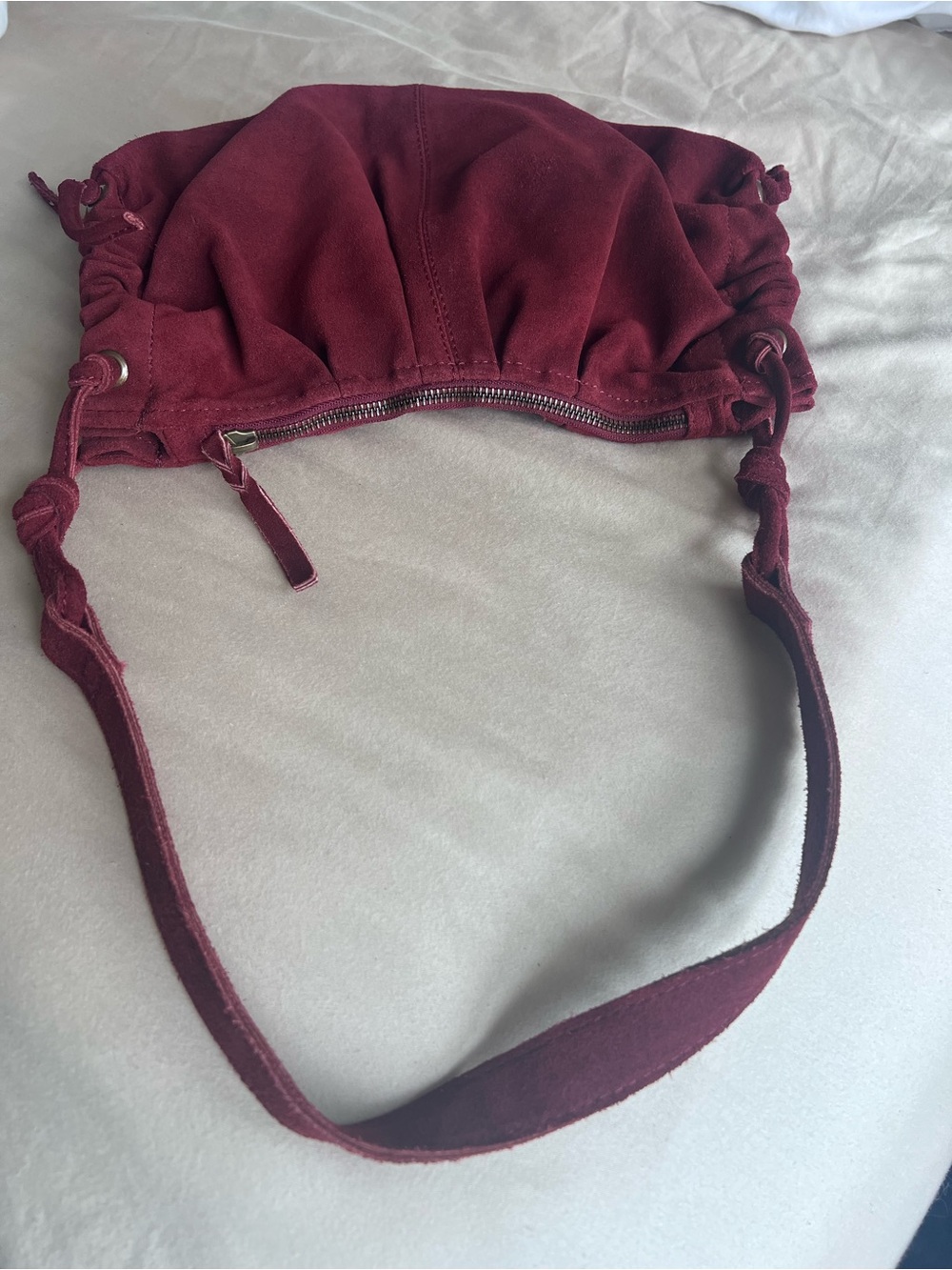 Free People Red Suede Shoulder Bag - Picture 5 of 8